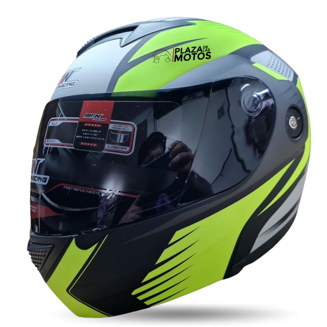 Casco iron racing discount abatible